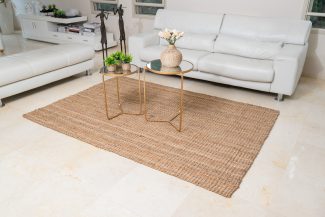 שטיח יוטה בוקלה - טבעי