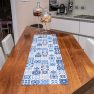 ראנר פיויסי פרינס לשולחן - אריחים כחול