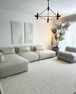 שטיח אגרה - E078C לבן